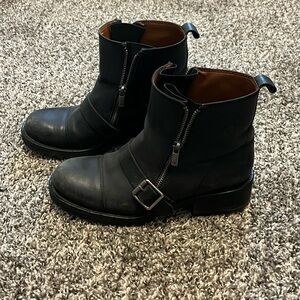 Lucky Brand Leather Motorcycle Boots SZ 8.5